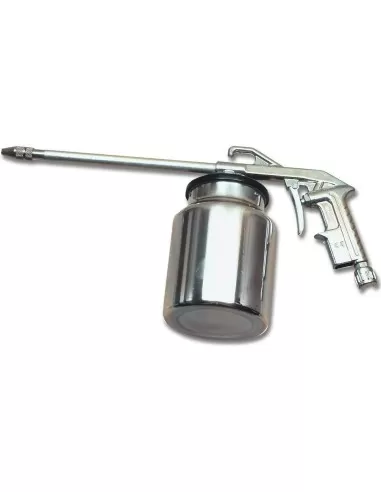 PISTOLA ARIA COMPRESSA LAVAGGIO GASOLIO CON SERBATOIO PER COMPRESSORE