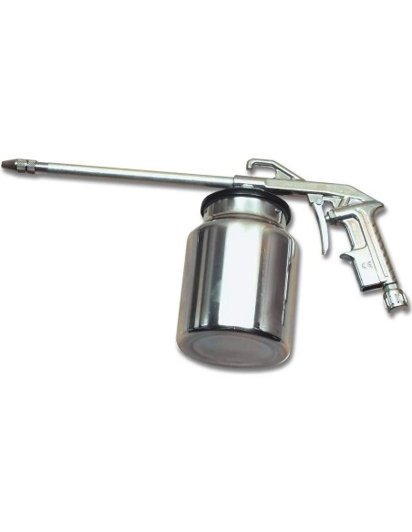 PISTOLA ARIA COMPRESSA LAVAGGIO GASOLIO CON SERBATOIO PER COMPRESSORE