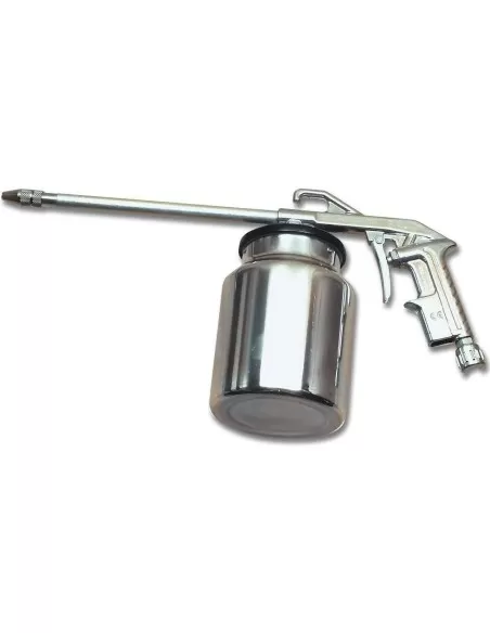 PISTOLA ARIA COMPRESSA LAVAGGIO GASOLIO CON SERBATOIO PER COMPRESSORE