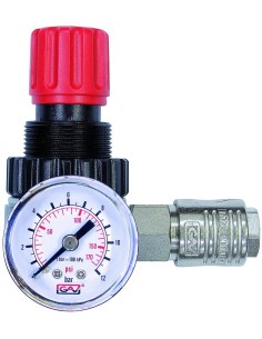 RIDUTTORE DI PRESSIONE MICRO 1/4 CON RUBINETTO AUTOMATICO ARIA COMPRESSORE