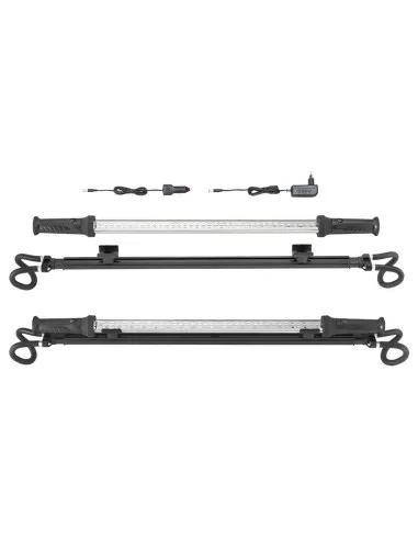 1 - Lampada led magnetica estensibile ganci sotto cofano officina lavoro Fervi 0840