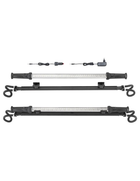 1 - Lampada led magnetica estensibile ganci sotto cofano officina lavoro Fervi 0840