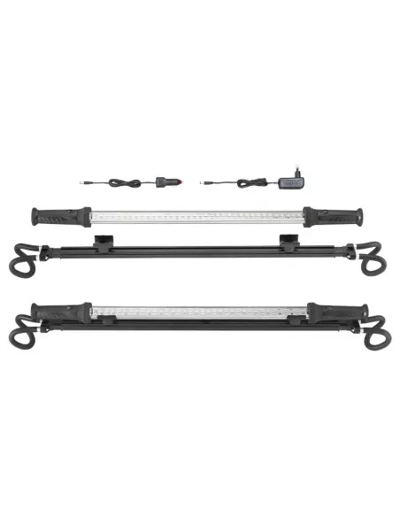 1 - Lampada led magnetica estensibile ganci sotto cofano officina lavoro Fervi 0840