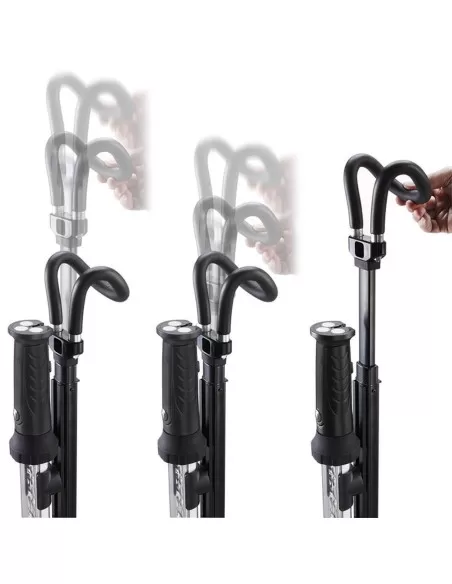 2 - Lampada led magnetica estensibile ganci sotto cofano officina lavoro Fervi 0840