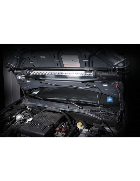 3 - Lampada led magnetica estensibile ganci sotto cofano officina lavoro Fervi 0840