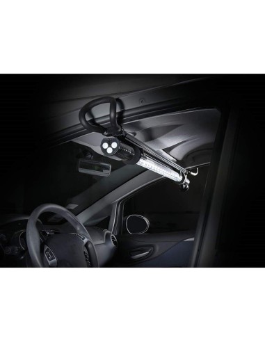 5 - Lampada led magnetica estensibile ganci sotto cofano officina lavoro Fervi 0840