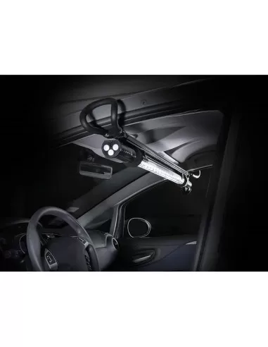 5 - Lampada led magnetica estensibile ganci sotto cofano officina lavoro Fervi 0840