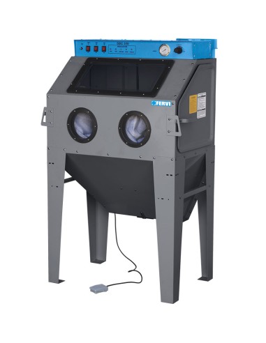 Sabbiatrice con aspiratore cabina sabbiatura sabbiare Fervi 0878
