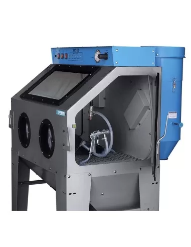 Sabbiatrice con aspiratore cabina sabbiatura sabbiare Fervi 0878