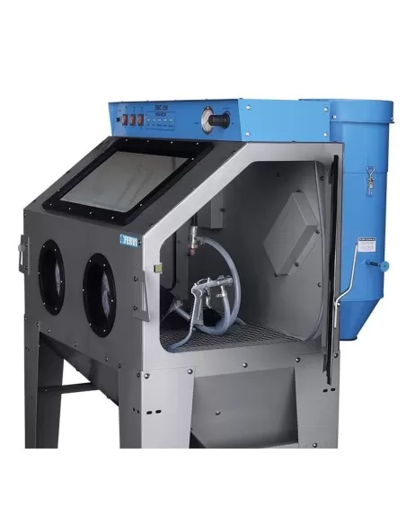 Sabbiatrice con aspiratore cabina sabbiatura sabbiare Fervi 0878