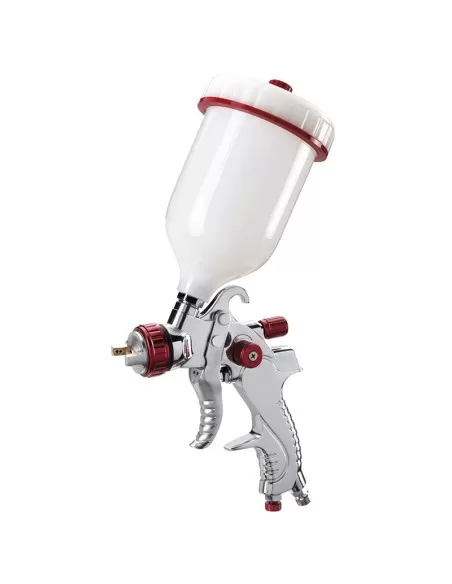 Pistola aerografo hvlp con serbatoio superiore 600 ml ugello 1.4 mm Fervi a601a