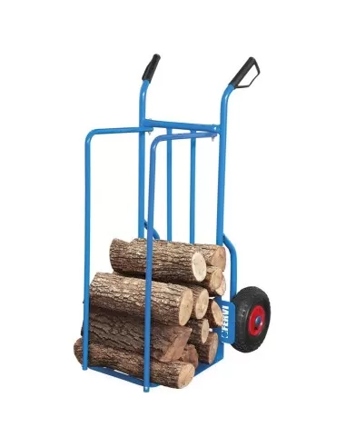 4 - Carrello multiuso porta pacchi legna universale ruote portata 150 kg Fervi c189