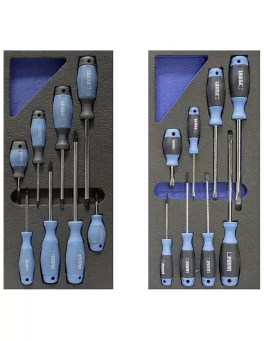 4 - Carrello cassettiera con utensili attrezzi 159 pz officina Fervi c960/cc01