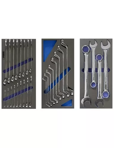 5 - Carrello cassettiera con utensili attrezzi 159 pz officina Fervi c960/cc01