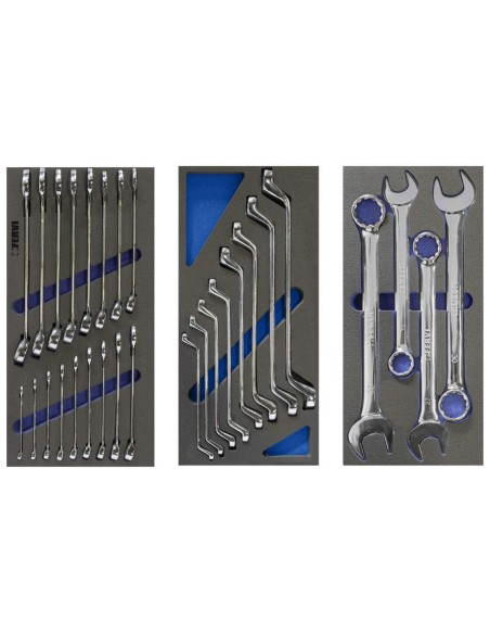 Carrello cassettiera con utensili attrezzi 159 pz officina Fervi c960/cc01