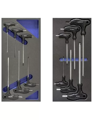 6 - Carrello cassettiera con utensili attrezzi 159 pz officina Fervi c960/cc01