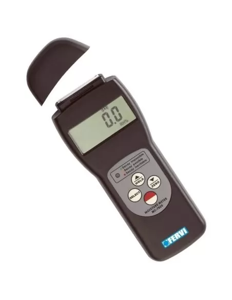 Igrometro professionale misuratore di umidità tester edifici legno Fervi i002