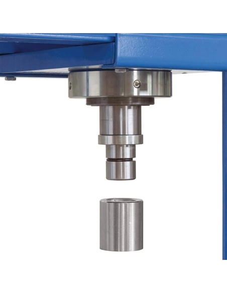 Pressa idraulica manuale 30t manometro pistone mobile 2 velocita' Fervi p001/30