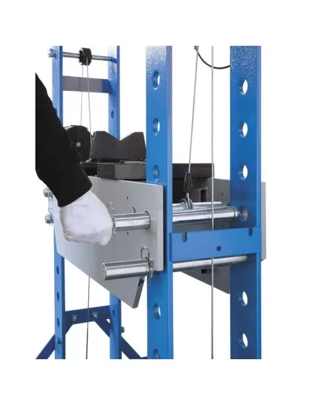 Pressa idraulica manuale e pneumatica 2 velocita' 75 ton Fervi p001/75