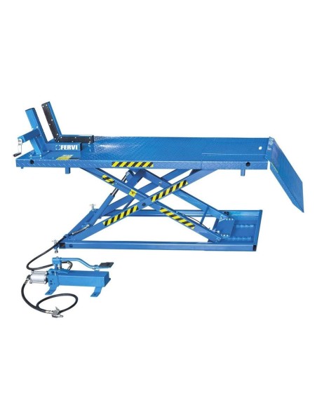 Sollevatore idraulico aria ponte elevatore 600 kg moto scooter quad Fervi s013