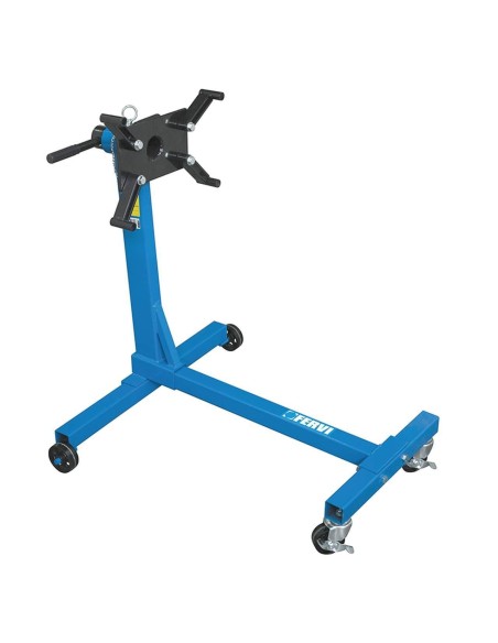 Cavalletto supporto motore 450 kg ruote girevoli Fervi s019