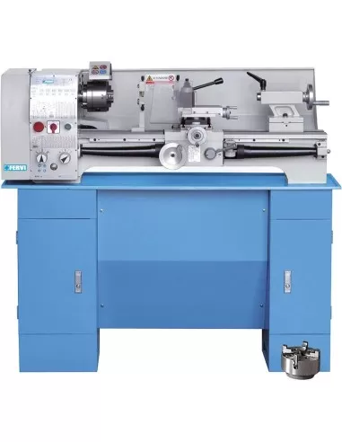 Tornio parallelo ferro metallo cambio velocita' a cinghia ingranaggi Fervi t660