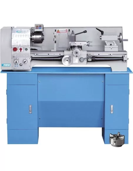 Tornio parallelo ferro metallo cambio velocita' a cinghia ingranaggi Fervi t660
