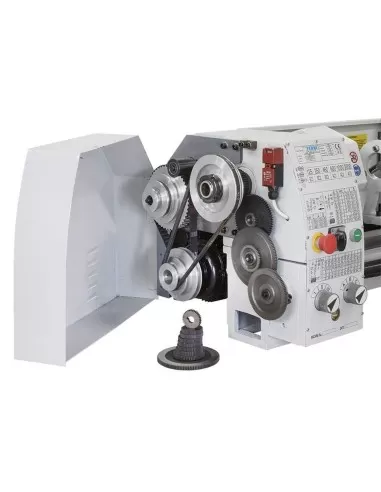 Tornio parallelo ferro metallo cambio velocita' a cinghia ingranaggi Fervi t660