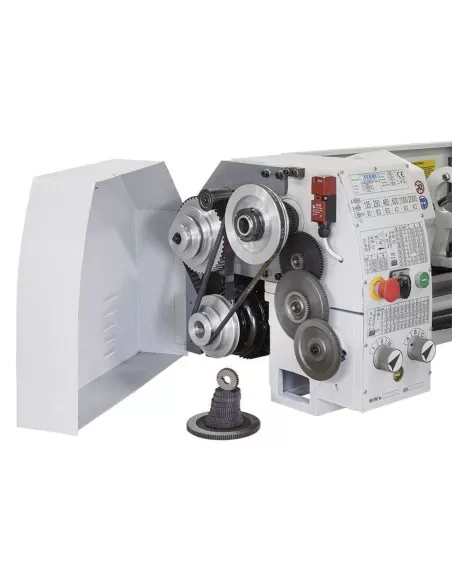 Tornio parallelo ferro metallo cambio velocita' a cinghia ingranaggi Fervi t660