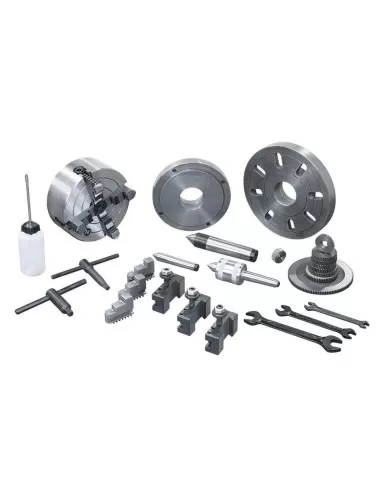 Tornio parallelo ferro metallo cambio velocita' a cinghia ingranaggi Fervi t660