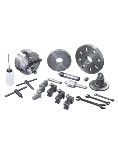 Tornio parallelo ferro metallo cambio velocita' a cinghia ingranaggi Fervi t660