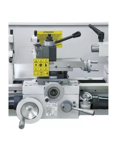 Tornio parallelo ferro metallo cambio velocita' a cinghia ingranaggi Fervi t660
