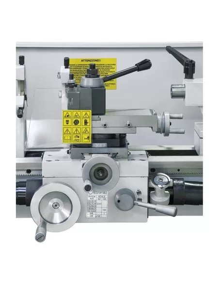 Tornio parallelo ferro metallo cambio velocita' a cinghia ingranaggi Fervi t660