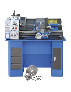 Tornio parallelo ferro metallo monofase velocita' variabile 230 v Fervi t700v