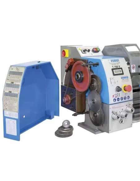 Tornio parallelo ferro metallo monofase velocita' variabile 230 v Fervi t700v