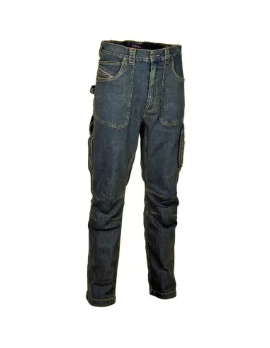 1 - Pantalone jeans denim da lavoro elasticizzato Cofra barcelona