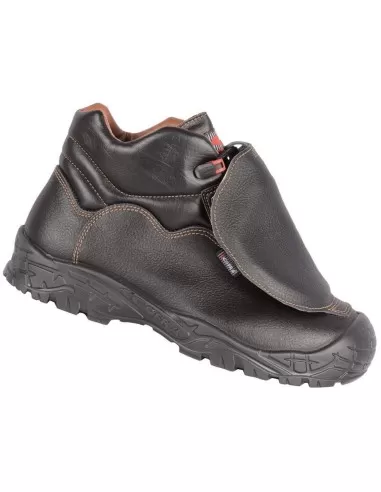 Scarpa antinfortunistica da lavoro alta pelle saldatore Cofra cover uk s3 m src