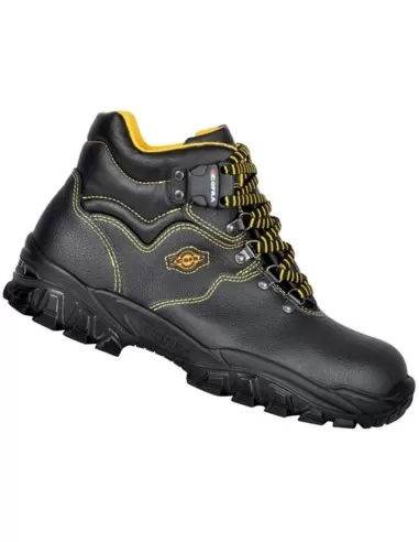 Scarpa antinfortunistica da lavoro alta in pelle Cofra new danubio s1 p src