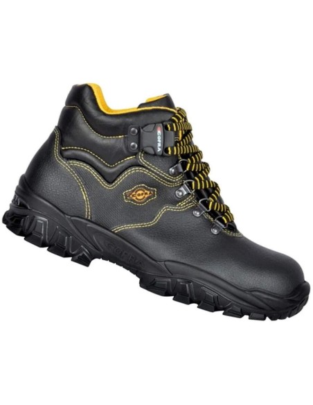 Scarpa antinfortunistica da lavoro alta in pelle Cofra new danubio s1 p src
