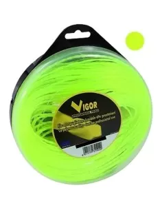 1 - Filo decespugliatore VIGOR tondo in nylon giallo mt. 60 d.mm. 3