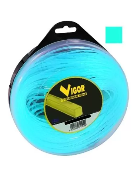 1 - Filo decespugliatore VIGOR quadro alluminio blu metri 50 diametro 3 mm 1 - Filo decespugliatore VIGOR quadro alluminio blu metri 50 diametro 3 mm