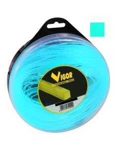 1 - Filo decespugliatore VIGOR quadro alluminio blu metri 40 diametro 3,3 mm