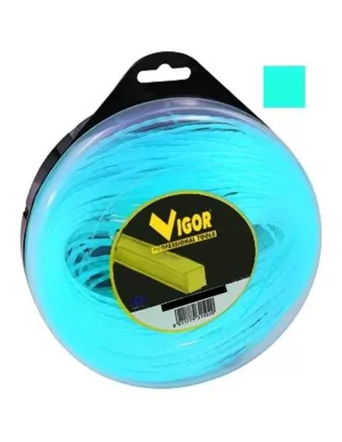 1 - Filo decespugliatore VIGOR quadro alluminio blu metri 40 diametro 3,3 mm