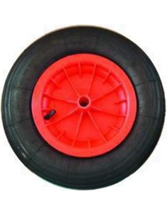 1 - Ruota per carriola VIGOR penumatica 100 lt cerchio in plastica