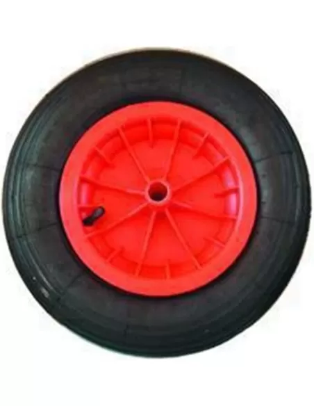 1 - Ruota per carriola VIGOR penumatica 100 lt cerchio in plastica