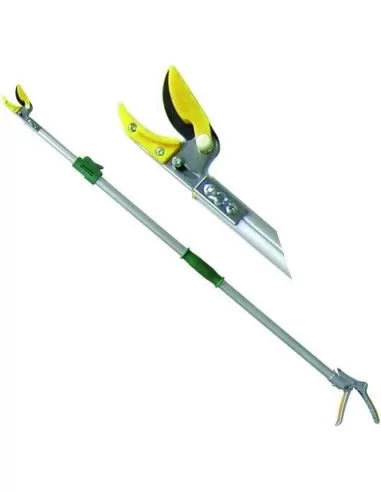 1 - Forbice per potatura telescopica asta tonda alluminio da 1,3 a 2,0 metri