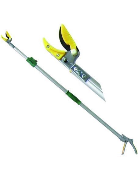 1 - Forbice per potatura telescopica asta tonda alluminio da 1,3 a 2,0 metri
