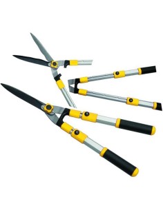 1 - Forbici per siepi BLINKY manici telescopici lame acciaio ondulate mm 230