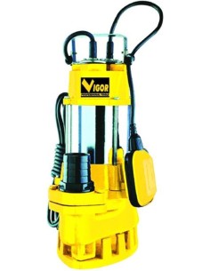 1 - Elettropompa sommersa inox-ghisa 1500w per acque sporche VIGOR ve1500