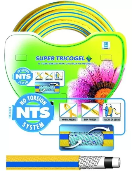 Tubo irrigazione tricogel super-nts 5 strati metri 25 diametro 3/4